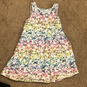 H&M toddler girls butterfly tank dress, US 3/4T